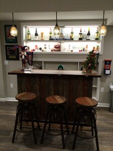 Basement bar | Rockland Interiors