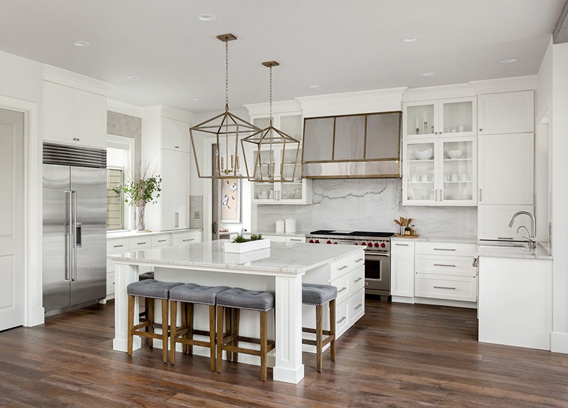 Modern White Kitchen | Rockland Interiors