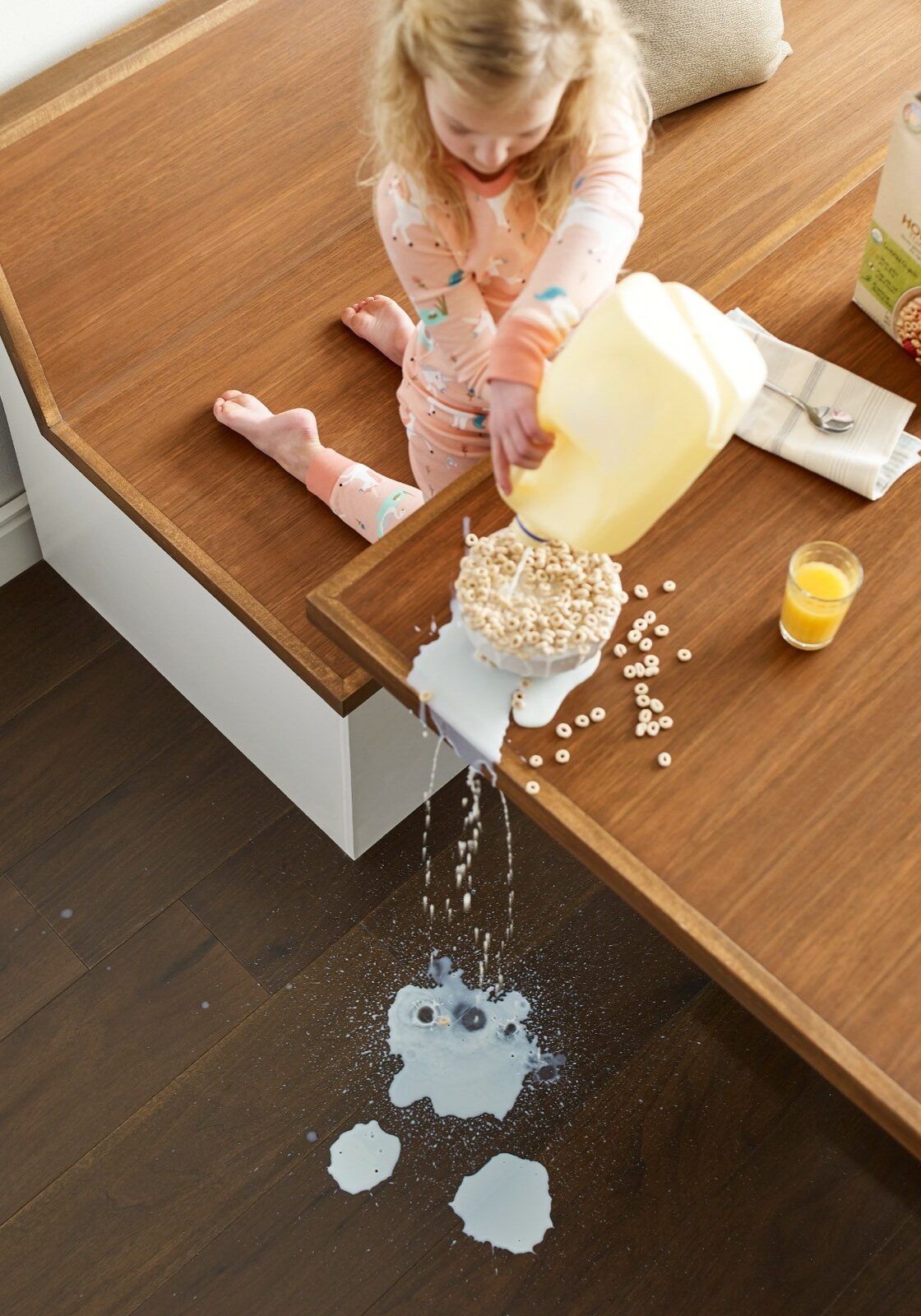 Milk spill cleaning | Rockland Interiors